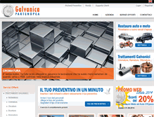 Tablet Screenshot of galvanicapartenopea.com